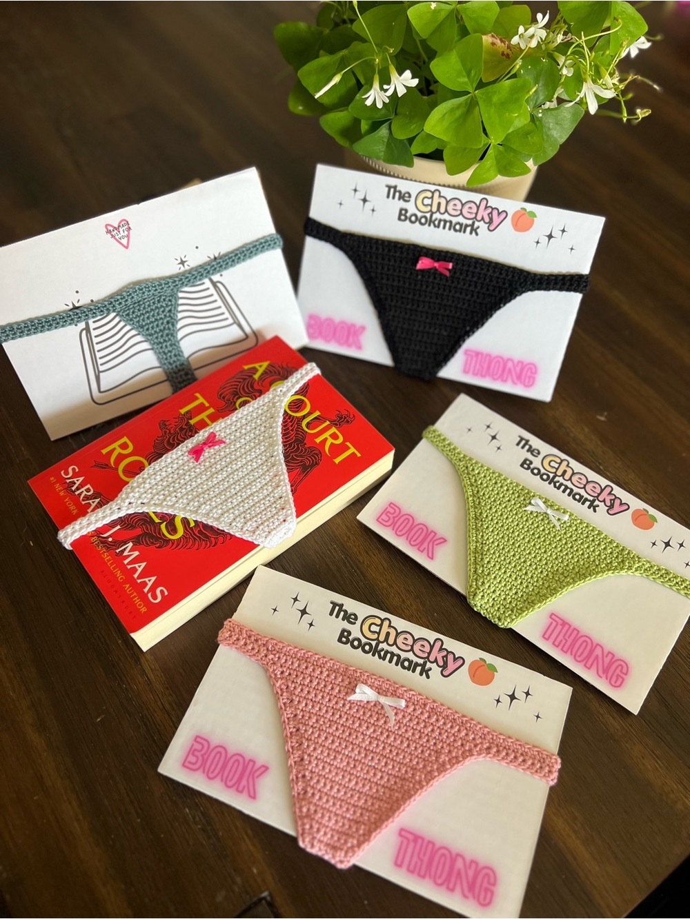 Crochet Thong Bookmark